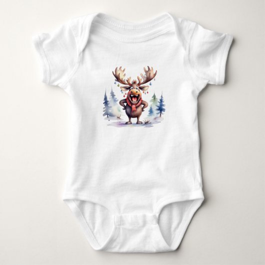 gedurfde kerst eland romper (Voorkant)