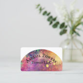 gedurfde , kleurrijke halve cirkel voor moderne wa visitekaartje (Staand voorkant)