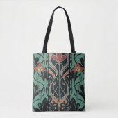 Gedurfde Maximalistische Art Nouveau Tote Bag (Voorkant)