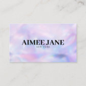 Gedurfde minimalistische luxe boutique holografisc visitekaartje (Voorkant)