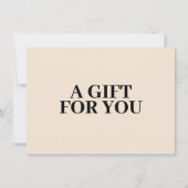 Gedurfde minimalistische luxe boutique ivoor cadea (Voorkant)