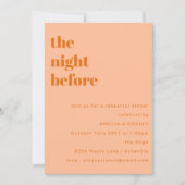 Gedurfde minimalistische perzik eenvoudige repetit kaart (Voorkant)