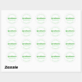 GEDURFDE MODERNE RETRO AFSTUDEREN | AFSTUDEREN STI RONDE STICKER (Vel)