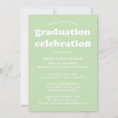 GEDURFDE MODERNE RETRO AFSTUDEREN | UITNODIGING VO (Achterkant)