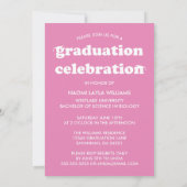 GEDURFDE MODERNE RETRO AFSTUDEREN | UITNODIGING VO (Achterkant)