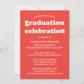 GEDURFDE MODERNE RETRO AFSTUDEREN | UITNODIGING VO (Achterkant)