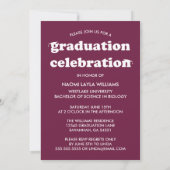 GEDURFDE MODERNE RETRO AFSTUDEREN | UITNODIGING VO (Achterkant)