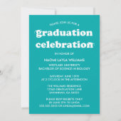 GEDURFDE MODERNE RETRO AFSTUDEREN | UITNODIGING VO (Achterkant)