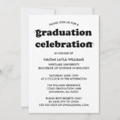 GEDURFDE MODERNE RETRO AFSTUDEREN | UITNODIGING VO (Achterkant)