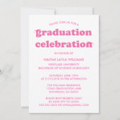 GEDURFDE MODERNE RETRO AFSTUDEREN | UITNODIGING VO (Achterkant)