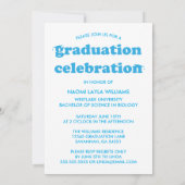 GEDURFDE MODERNE RETRO AFSTUDEREN | UITNODIGING VO (Achterkant)