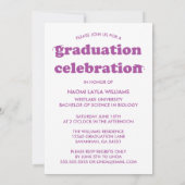 GEDURFDE MODERNE RETRO AFSTUDEREN | UITNODIGING VO (Achterkant)