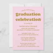 GEDURFDE MODERNE RETRO AFSTUDEREN | UITNODIGING VO (Achterkant)