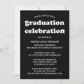 GEDURFDE MODERNE RETRO AFSTUDEREN | UITNODIGING VO (Achterkant)