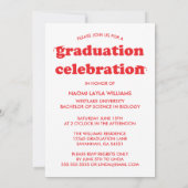 GEDURFDE MODERNE RETRO AFSTUDEREN | UITNODIGING VO (Achterkant)