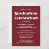 GEDURFDE MODERNE RETRO AFSTUDEREN | UITNODIGING VO (Achterkant)