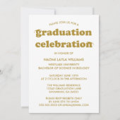 GEDURFDE MODERNE RETRO AFSTUDEREN | UITNODIGING VO (Achterkant)