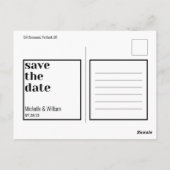 Gedurfde, moderne, stijlvolle foto briefkaart (Achterkant)