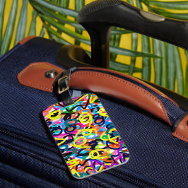 Gedurfde Pop Art Bagagelabel