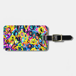 Gedurfde Pop Art Bagagelabel