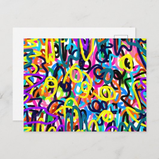 Gedurfde Pop Art Briefkaart (Voorkant / Achterkant)