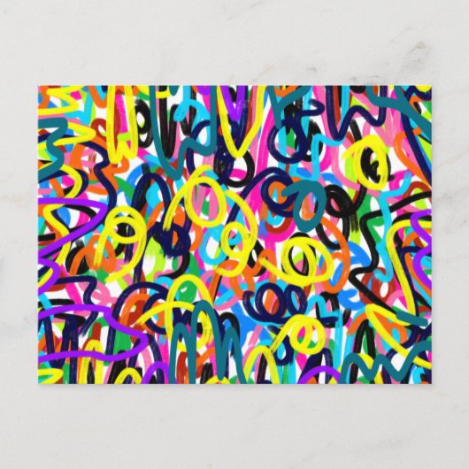 Gedurfde Pop Art Briefkaart (Voorkant)