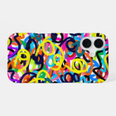 Gedurfde Pop Art iPhone 16 Hoesje (Achterkant horizontaal)