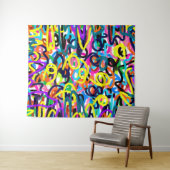 Gedurfde Pop Art Wandkleed (In Situ (horizontaal))