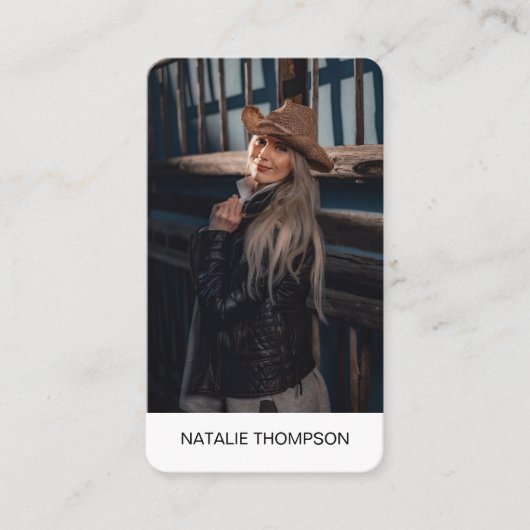 Gedurfde Professionele Moderne Minimalistische Tre Visitekaartje (Voorkant)