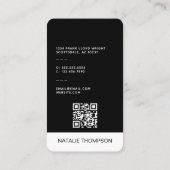 Gedurfde Professionele Moderne Minimalistische Tre Visitekaartje (Achterkant)