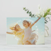 GEDURFDE RELIGIEUZE VROLIJKHEID DANKBAAR EN GEZEGE FEESTDAGENKAART (Staand voorkant)