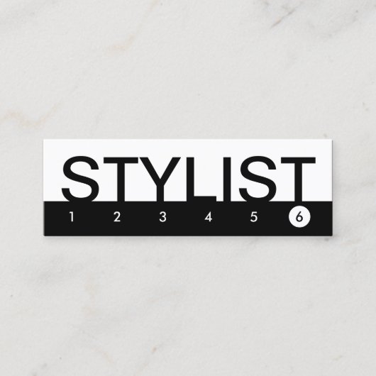 gedurfde STYLIST klantenbinding Klantenkaartje (Voorkant)