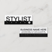 gedurfde STYLIST klantenbinding Klantenkaartje (Voorkant / Achterkant)
