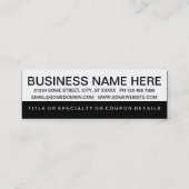 gedurfde STYLIST klantenbinding Klantenkaartje (Achterkant)