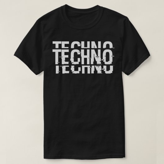 gedurfde techno t-shirt (Design voorkant)