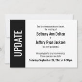 Gedurfde update Uitgestelde bruiloft aankondiging (Voorkant)