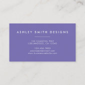 gedurfde wilde bloem visitekaartje (Achterkant)