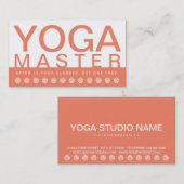 gedurfde YOGA MASTER klantenkaart Klantenkaartje (Voorkant / Achterkant)