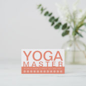 gedurfde YOGA MASTER klantenkaart Klantenkaartje (Staand voorkant)