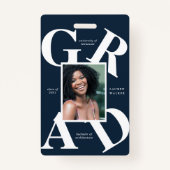 gedurfte de kleuren van de manuscriptschool afstud badge (Voorkant)