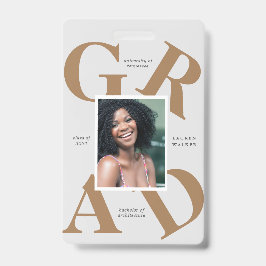 gedurfte de kleuren van de manuscriptschool afstud badge