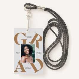 gedurfte de kleuren van de manuscriptschool afstud badge