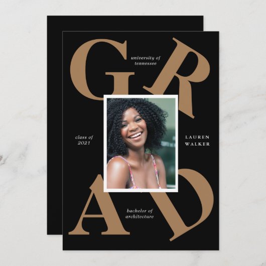 gedurfte de kleuren van de manuscriptschool afstud kaart (Voorkant / Achterkant)