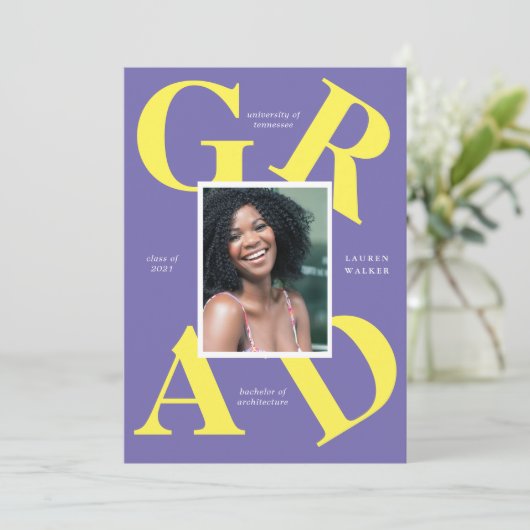 gedurfte de kleuren van de manuscriptschool afstud kaart (Staand voorkant)