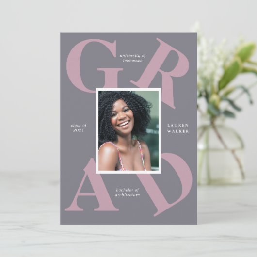 gedurfte de kleuren van de manuscriptschool afstud kaart (Staand voorkant)