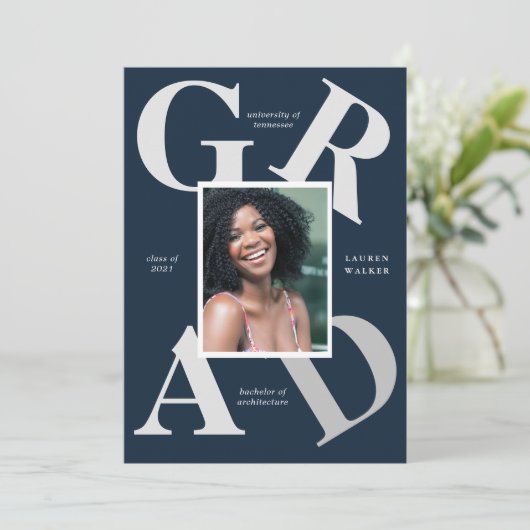 gedurfte de kleuren van de manuscriptschool afstud kaart (Staand voorkant)