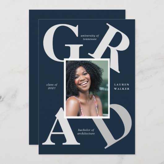 gedurfte de kleuren van de manuscriptschool afstud kaart (Voorkant / Achterkant)