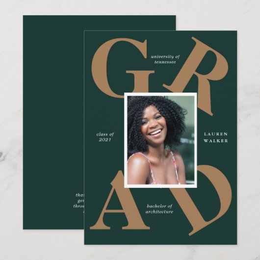 gedurfte de kleuren van de manuscriptschool afstud kaart (Voorkant / Achterkant)