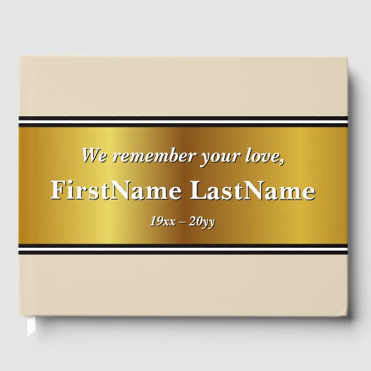 Gedurig en eenvoudig herinneringsboek gastenboek (Voorkant)