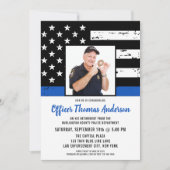 Gedwongen blauwe lijn Aangepaste foto-aflossing po Kaart (Voorkant)